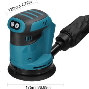 KKnoon 125 mm Bürstenmotor Akku-Exzenterschleifer