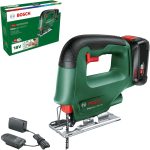 Bosch Akku Stichsäge EasySaw 18V-70 (2,0 Ah Akku, 18 Volt System, mit 1 Stichsägeblatt, Ladegerät AL 18V-20, im Karton)