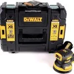 DEWALT Akku - Exzenterschleifer, 18 V (Basisv.), Schwarz / Gelb - DCW210NT-XJ - Lijadora Rotorbital sin escobillas XR Ø125mm Electrónica sin cargador/batería con maletín TSTAK II