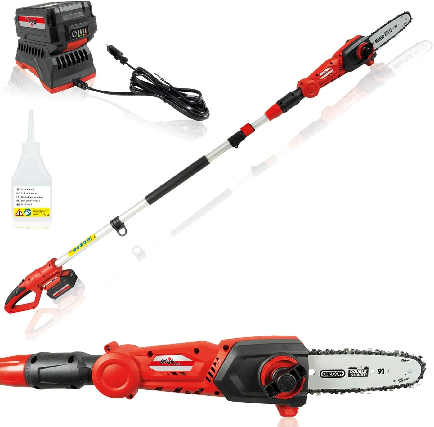 Grizzly Akku Teleskop Hochentaster AKS 2040-20 T