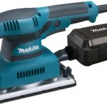 Makita Werkzeug GmbH BO3711J Schwingschleifer 190 W im Makpac, Schwarz, Blau, (L x B x H) 253 x 92 x 154 mm