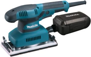 Makita Werkzeug GmbH BO3711J Schwingschleifer 190 W im Makpac, Schwarz, Blau, (L x B x H) 253 x 92 x 154 mm