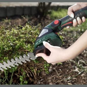 Akku-Grasschere Heckenschere Strauchschere Drucksprüher