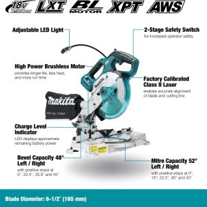 Makita DLS600Z Akku-Kapp- und Gehrungssäge 18 V