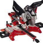 Einhell Zug-Kapp-Gehrungssäge TC-SM 2131/2 Dual (max. 1.800 W, 4.900 min-1, integrierte Zugfunktion, Werkstückanschlag, Spannvorrichtung, inkl. Hartmetall-Sägeblatt, Laser)