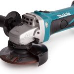 Makita DGA452Z Akku Winkelschleifer Solo 18V Li-ION - nur die Maschine, Blau, Silber