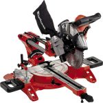 Einhell Zug-Kapp-Gehrungssäge TC-SM 2534/1 Dual (max. 2350 W, Ø250 x Ø30 mm Sägeblatt, 4000 min-1, integrierte Zugfunktion, neigbarer Sägekopf, Werkstückanschlag, Laser, inkl. Hartmetall-Sägeblatt)