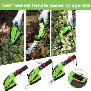 WORKPRO Akku Gras- und Strauchschere