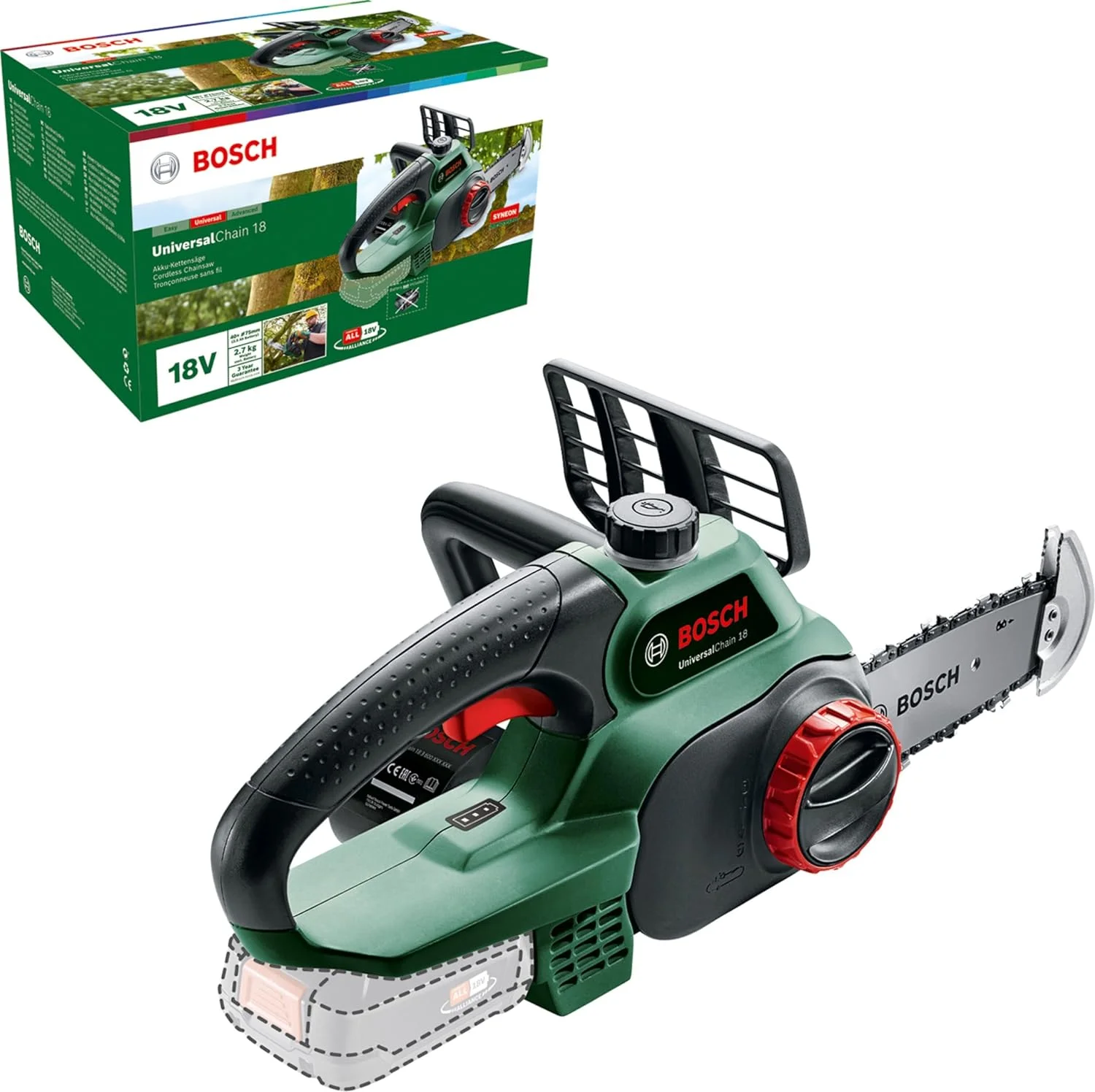 Bosch Home and Garden Akku Kettensäge Universalchain 18