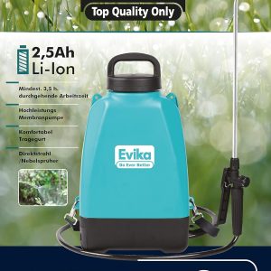 EVIKA Akku Drucksprüher inkl. Li-Ion Batterie