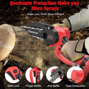 Akku Kettensäge 6 Zoll, Bamse Mini Kettensäge