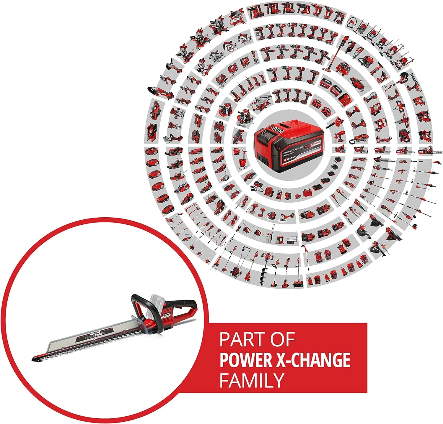 Einhell Akku-Heckenschere ARCURRA 18/55 Power X-Change