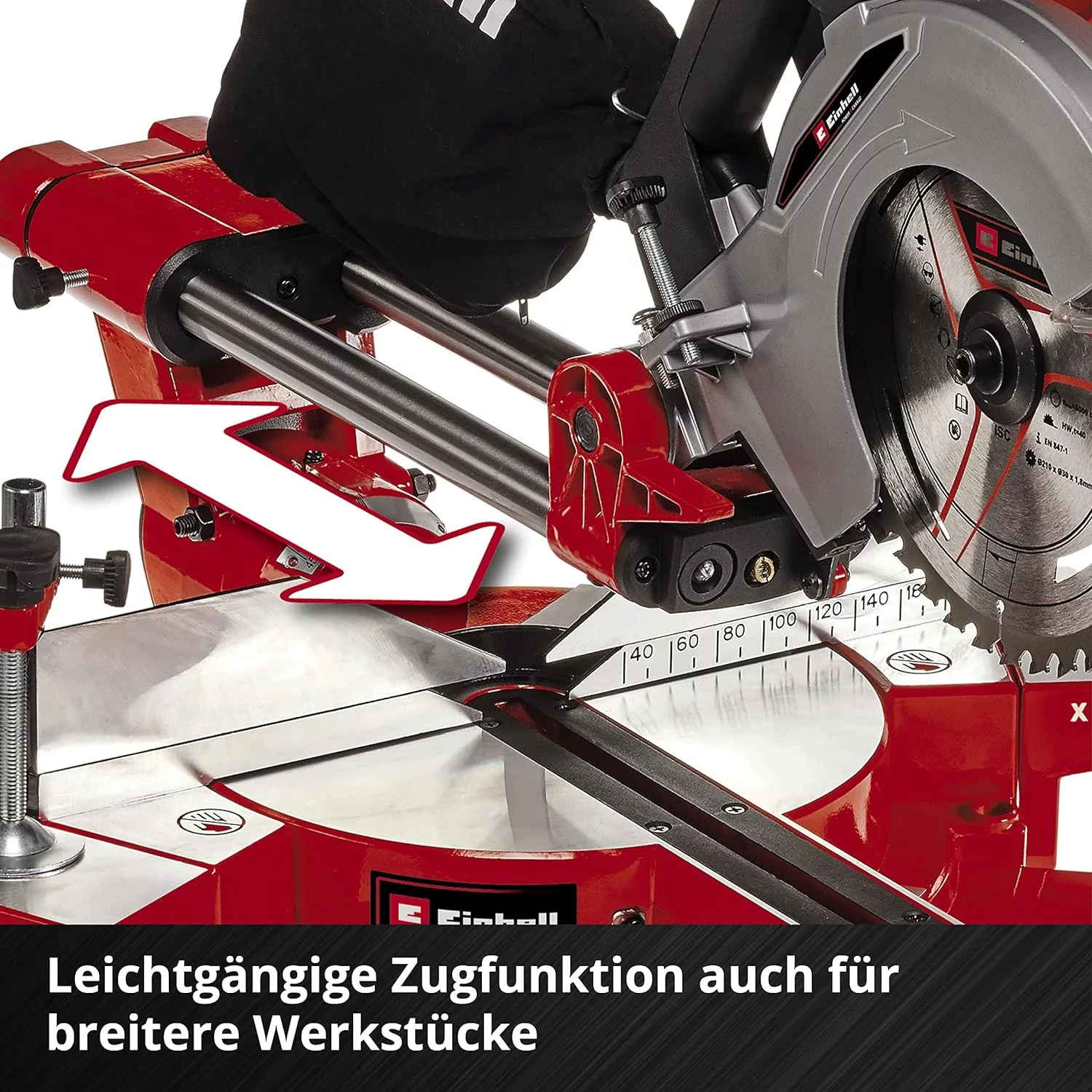 Einhell Akku-Zug-Kapp-Gehrungssäge TE-SM 36/210