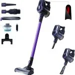 FixtFixer Staubsauger Kabelloser, 250W/25000 Pa Akku Staubsauger, Rohr faltbar um 90 °, Vacuum Cleaner bis zu 55 Min Laufzeit, Akkusauger kabelloser für Auto/Zuhause/Tierhaare/Hartböden (violett)