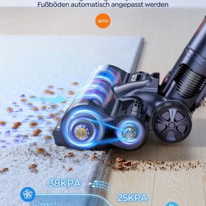 BuTure VC70 Akku Staubsauger, 450W 38KPa