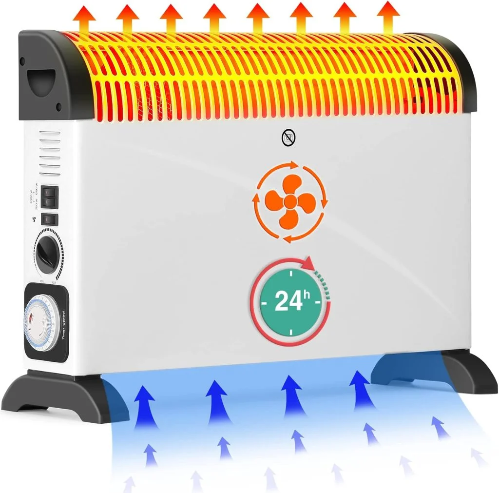 Konvektor Heizung Elektrisch mit 24 Stunden Timer