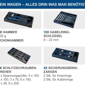 Scheppach Werkstattwagen TW1000 Werkzeugset