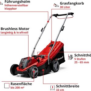 Einhell Akku-Rasenmäher GE-CM 18/33 Li Kit Power X-Change