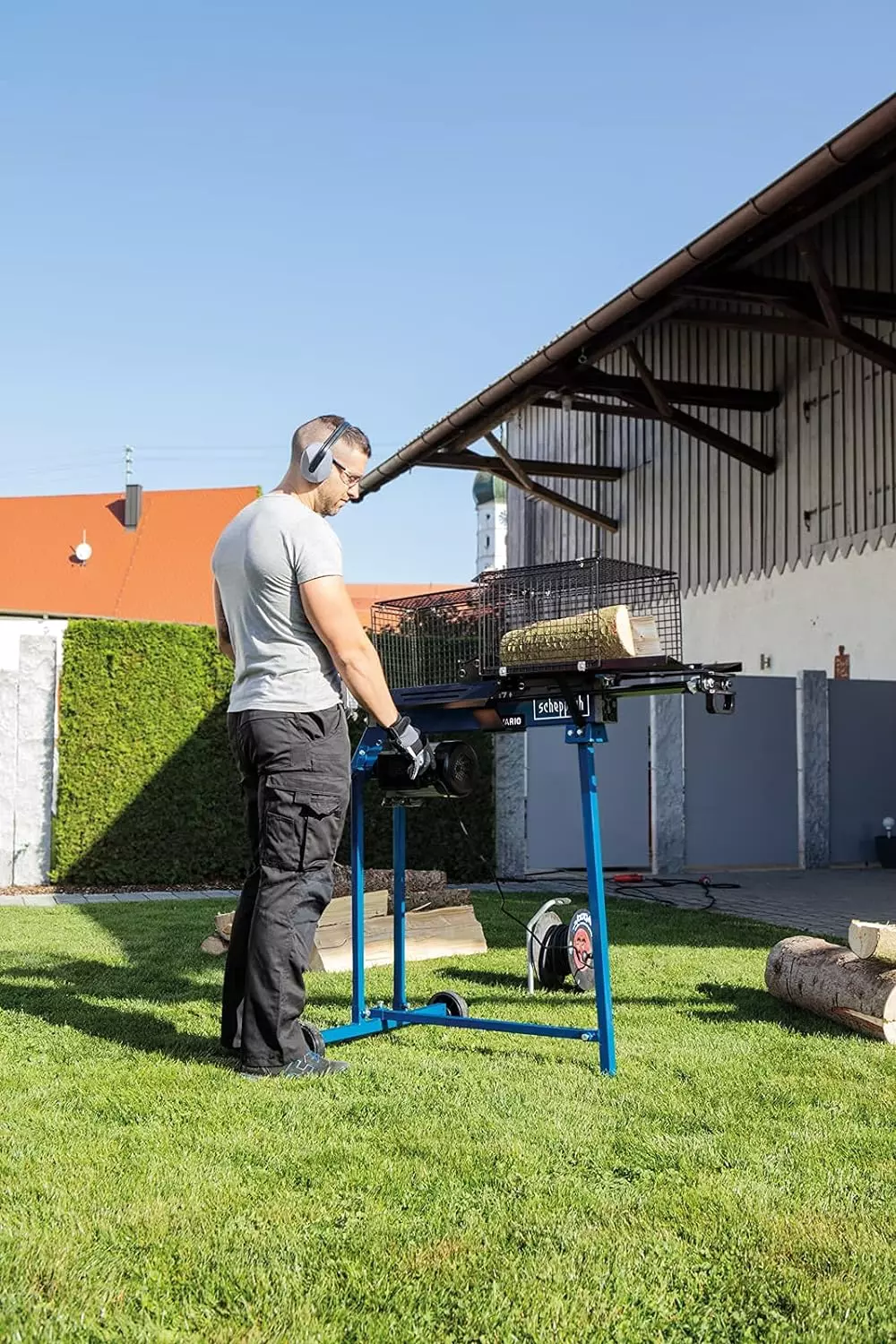 Scheppach liegend Holzspalter HL760LS