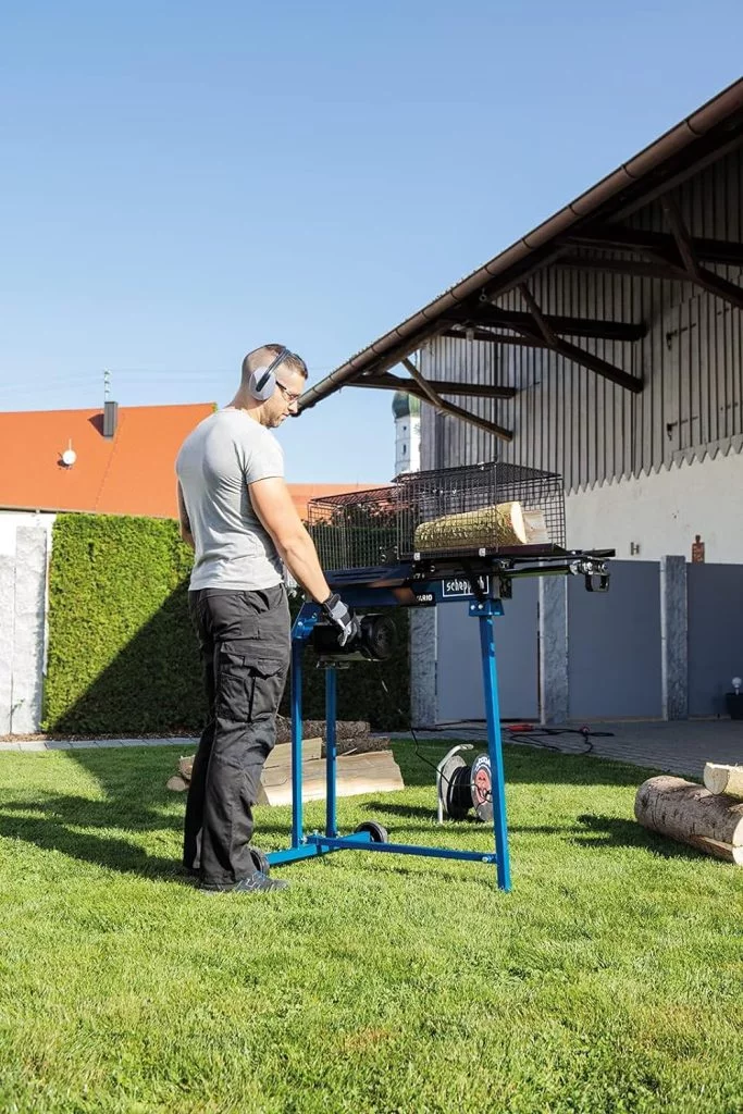 Scheppach liegend Holzspalter