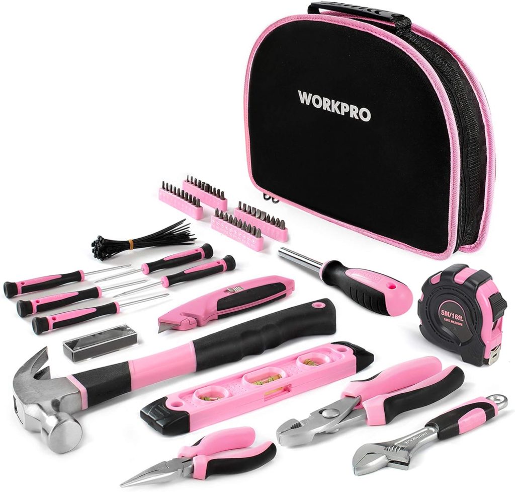WORKPRO Pink Werkzeug Set