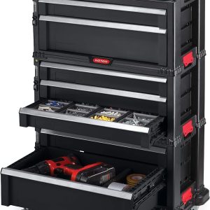 KETER Trolley Modul mit 7 Schubladen – Werkstattwagen