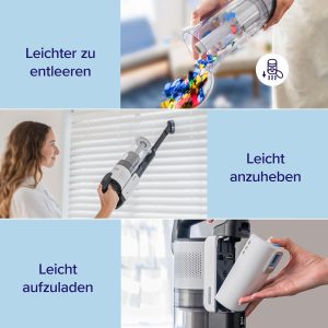 Levoit Akku Staubsauger mit Tierhaardüse, Anti-Haar-Verwicklung