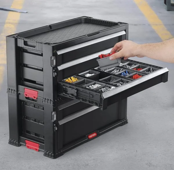 KETER Trolley Modul mit 7 Schubladen – Werkstattwagen