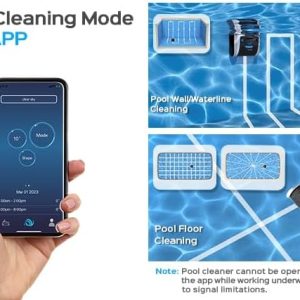 WYBOT Poolroboter Akku Kabellos für 180 Min.