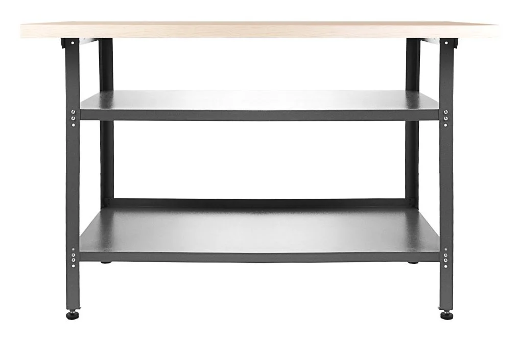 Ondis24 Werkbank Nobbi Packtisch aus Metall grau