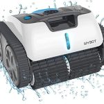 WYBOT Poolroboter Akku, Vollautomatisch Poolsauger Akku Boden,Wände und Wasserlinie, Intelligente Navigation, 110 Mins Reinigung, Kabellos Starke Saugkraft Ideal für Große Pools