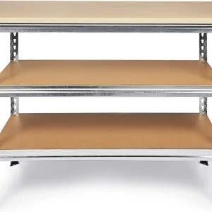 Ondis24 Werkbank Uwe 120cm Metallregal und Werktisch