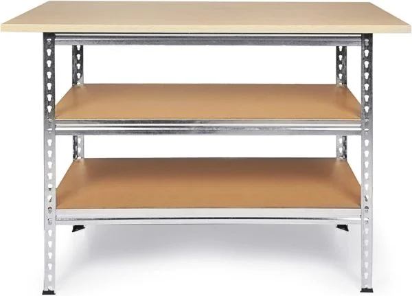 Ondis24 Werkbank Uwe 120cm Metallregal und Werktisch