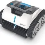 WYBOT Poolroboter Akku für 110 Mins, Vollautomatisch Poolreiniger Boden, Wasserlinie, Wandreinigung, Poolsauger mit Navigation & Routenplanung, für Pools über oder im Boden bis zu 120 ㎡ (Weiss)