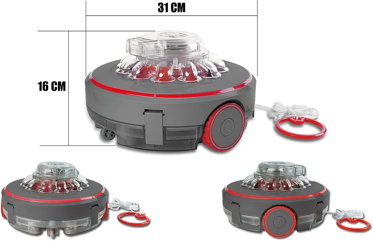MAUK Pool Bodenreinigung Robotersauger, 200 m²