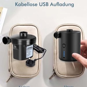 Elektrische Luftpumpe Electric Pumpe Akku: 4000mAh