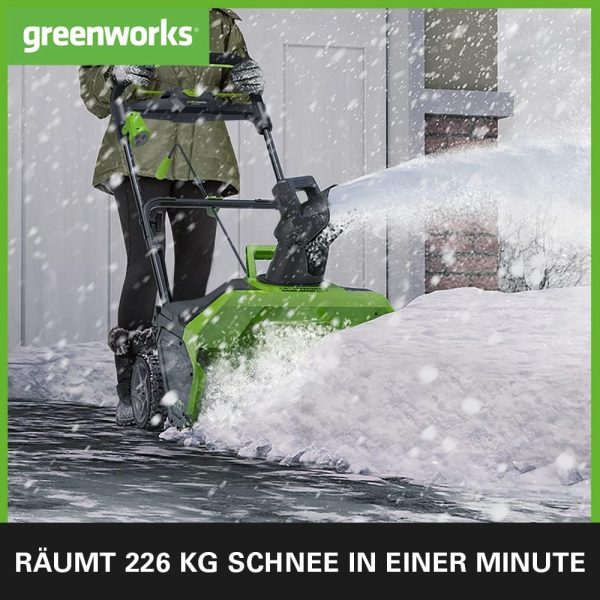 Greenworks GD40ST Einstufige Akku Schneefräse
