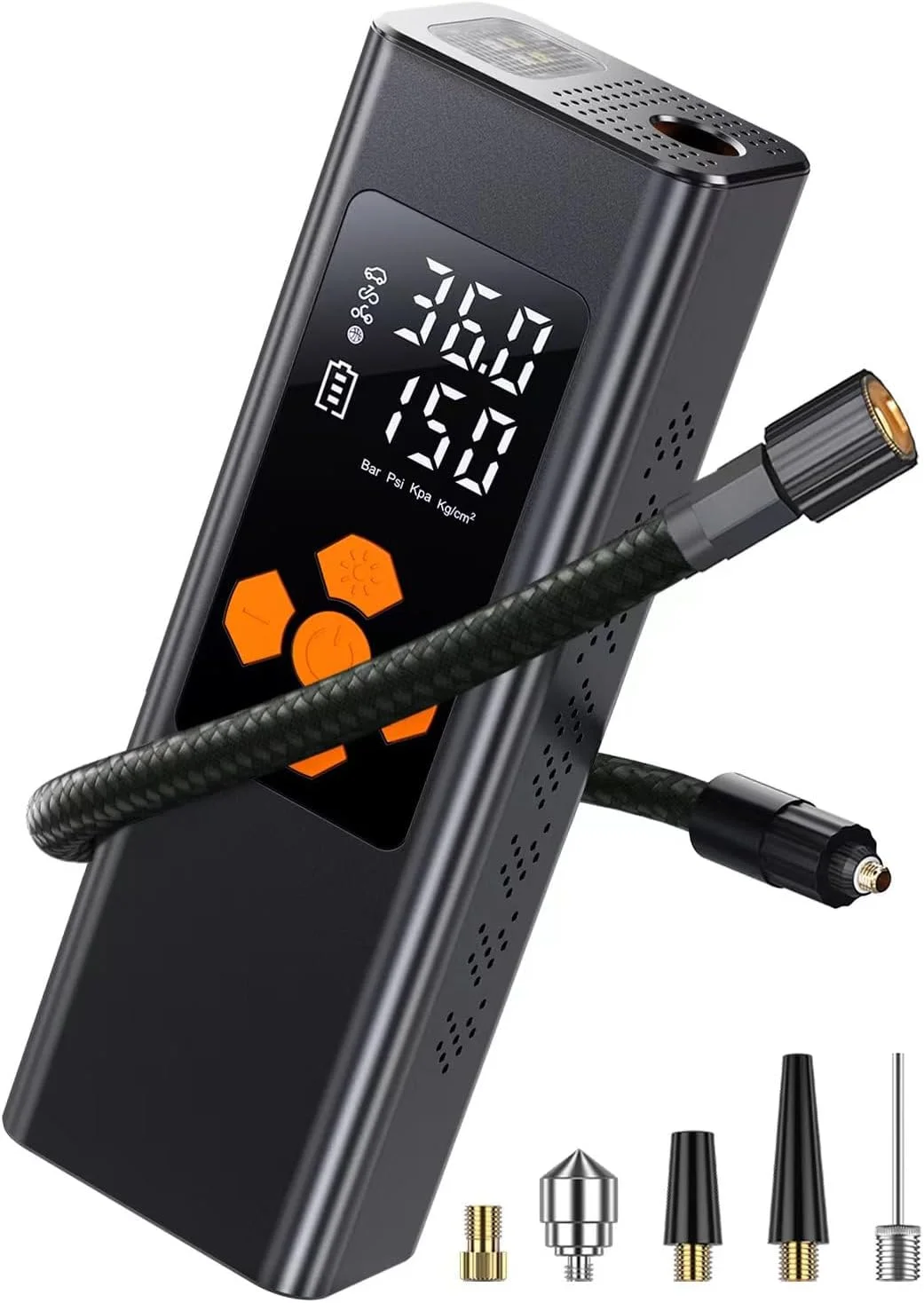 Pumteck Elektrische Luftpumpe, Fahrradpumpe Elektrisch, 150 PSI