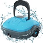 WYBOT Poolroboter, Poolsauger Akku mit Dual-Antriebsmotoren, Automatisches Parken, Automatische Poolreiniger für Pools bis 50 m² Grundfläche