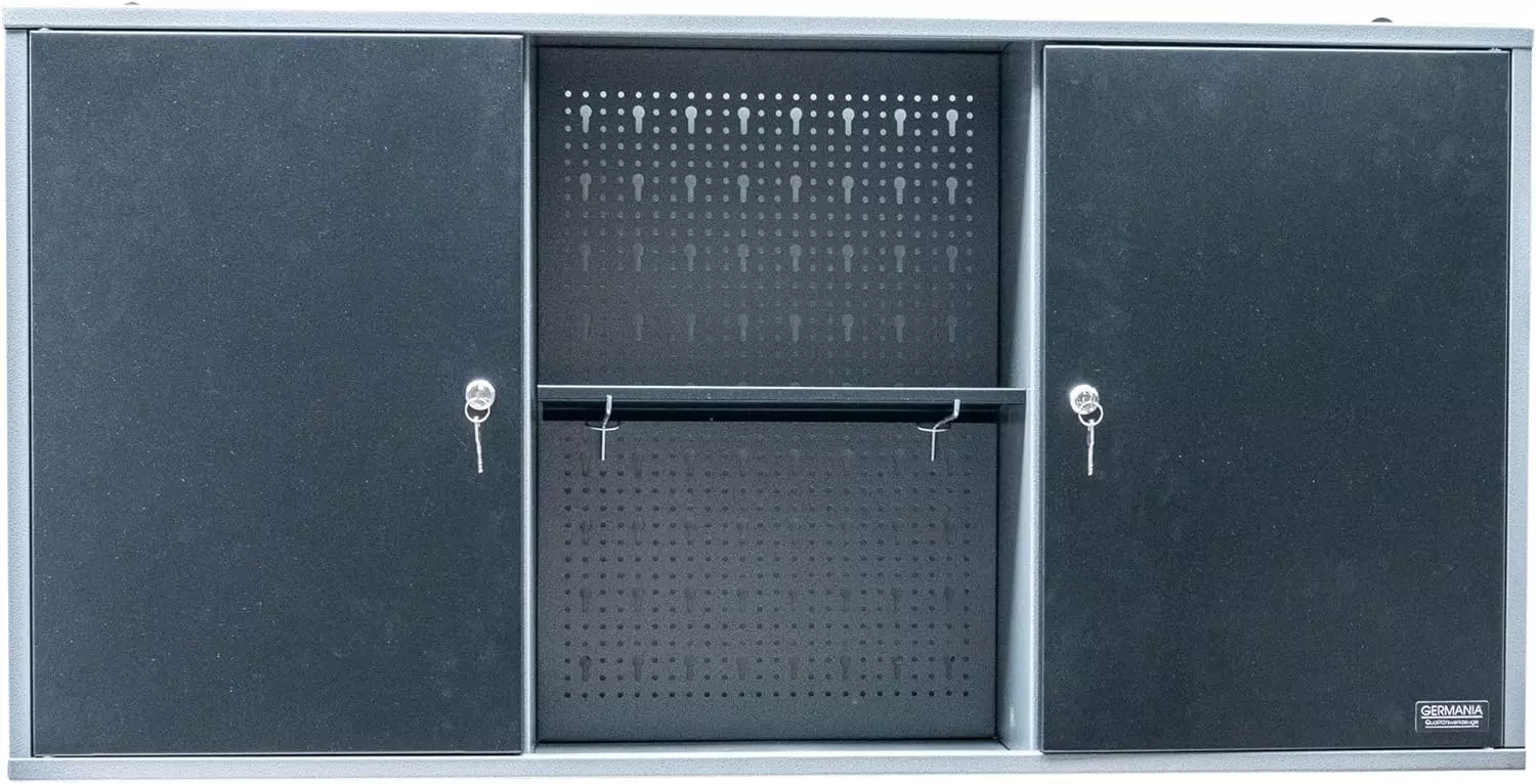 Germania Werkzeug-Wandschrank Premium - doppeltürig aus Metall