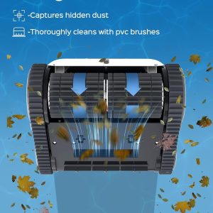 WYBOT Poolroboter Akku, Vollautomatisch Poolsauger Akku Boden