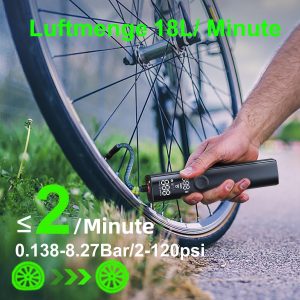 Woowind BP188 Fahrradpumpe Elektrisch 120~150PSI