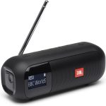 JBL Tuner 2 Radiorekorder in Schwarz – Tragbarer Bluetooth Lautsprecher mit MP3, DAB+ & UKW Radio – Kabelloser Musikgenuss von bis zu 12 Stunden