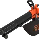 Black+Decker Laubsauger / Laubbläser mit Häcksler BCBLV3625L1 (45l Fangsack, bürstenloser Motor, 210 km/h Luftgeschwindigkeit und hohe Saugleistung – 36V, inkl. Akku und Ladegerät) Orange/Schwarz