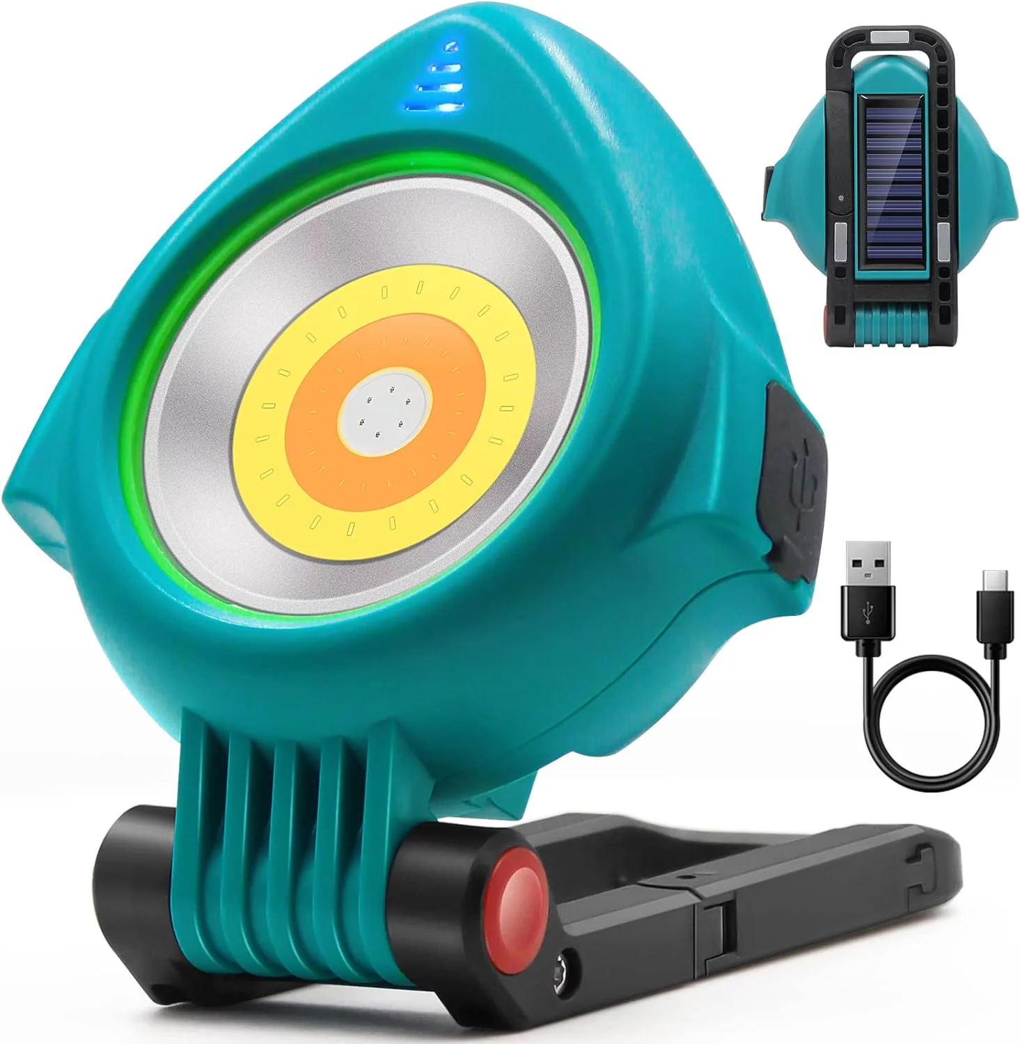 SYLSTAR Arbeitsleuchte Akku mit Solar 750LM LED