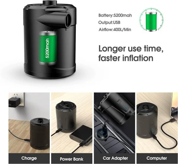 SUPPOU Elektrische Luftpumpe 5200mAh