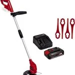 Einhell Akku-Rasentrimmer GC-CT 18/24 Li Power X-Change (Li-Ion, 18 V, 24 cm Schnittbreite, 8500 min^-1, Teleskop-Führungsholm, Flowerguard, inkl. 20 Kunststoffmesser, inkl. 2,5 Ah Akku und Ladegerät)