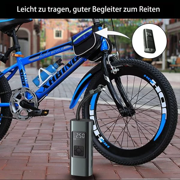Tragbarer Luftkompressor Mini Reifenpumpe 12V 6000mAh