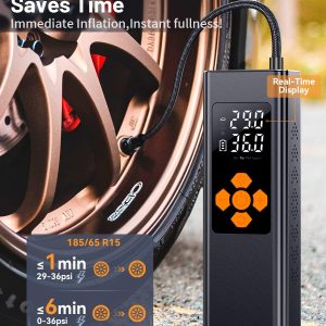 Pumteck Elektrische Luftpumpe, Fahrradpumpe Elektrisch, 150 PSI