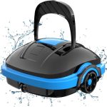 WYBOT Poolroboter, Poolsauger Akku mit Dual-Antriebsmotoren, Automatisches Parken, Automatische Poolreiniger für Aufstell-/Einbauschwimmbecken bis 50m²